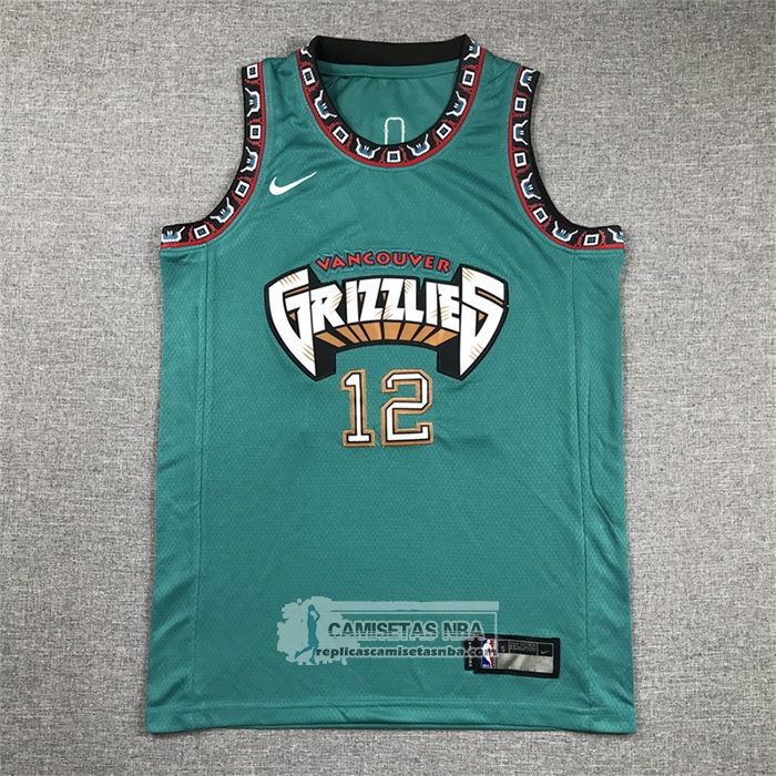 Camiseta Nino Memphis Grizzlies Ja Morant NO 12 Classic Retro Verde
